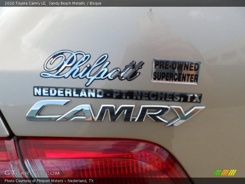 Sandy Beach Metallic / Bisque 2010 Toyota Camry LE