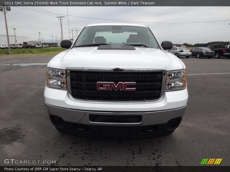 Summit White / Dark Titanium 2011 GMC Sierra 2500HD Work Truck Extended Cab 4x4