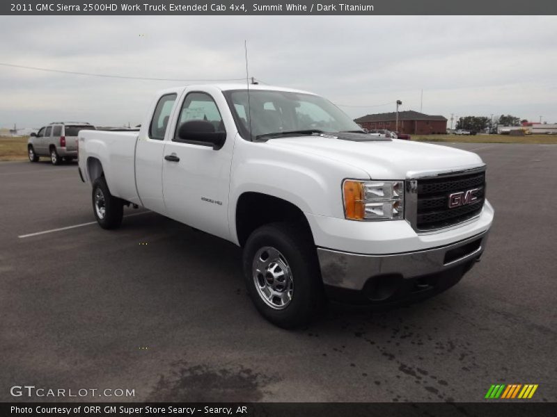 Summit White / Dark Titanium 2011 GMC Sierra 2500HD Work Truck Extended Cab 4x4