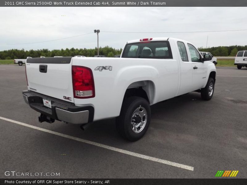 Summit White / Dark Titanium 2011 GMC Sierra 2500HD Work Truck Extended Cab 4x4