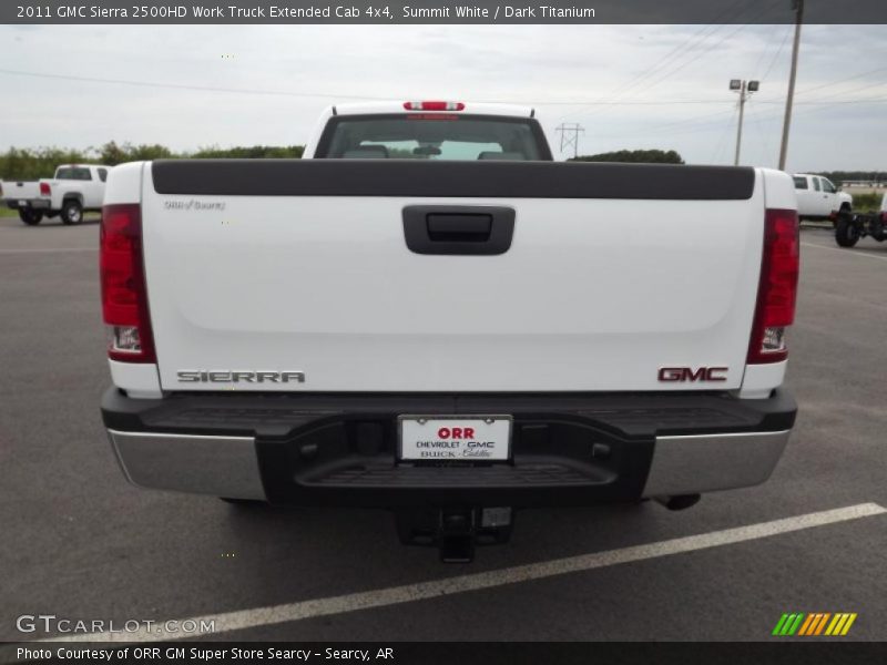 Summit White / Dark Titanium 2011 GMC Sierra 2500HD Work Truck Extended Cab 4x4