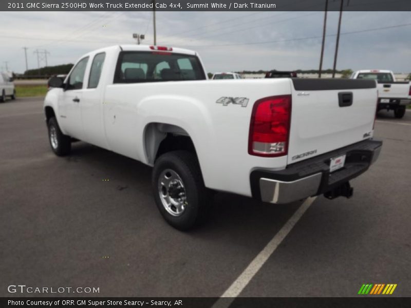 Summit White / Dark Titanium 2011 GMC Sierra 2500HD Work Truck Extended Cab 4x4