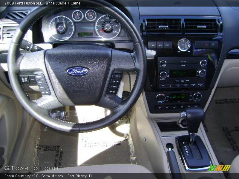 White Suede / Camel 2009 Ford Fusion SEL