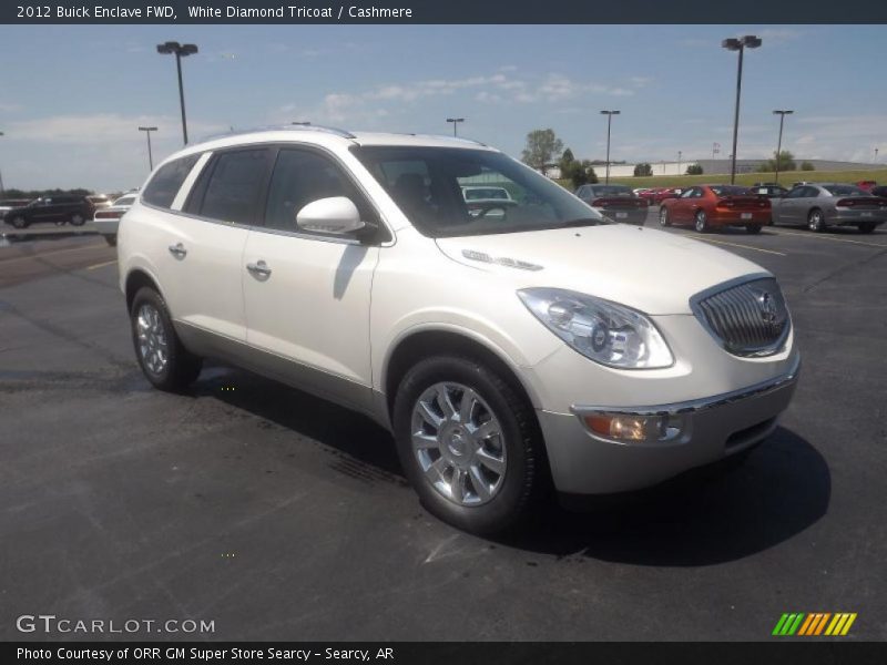 White Diamond Tricoat / Cashmere 2012 Buick Enclave FWD