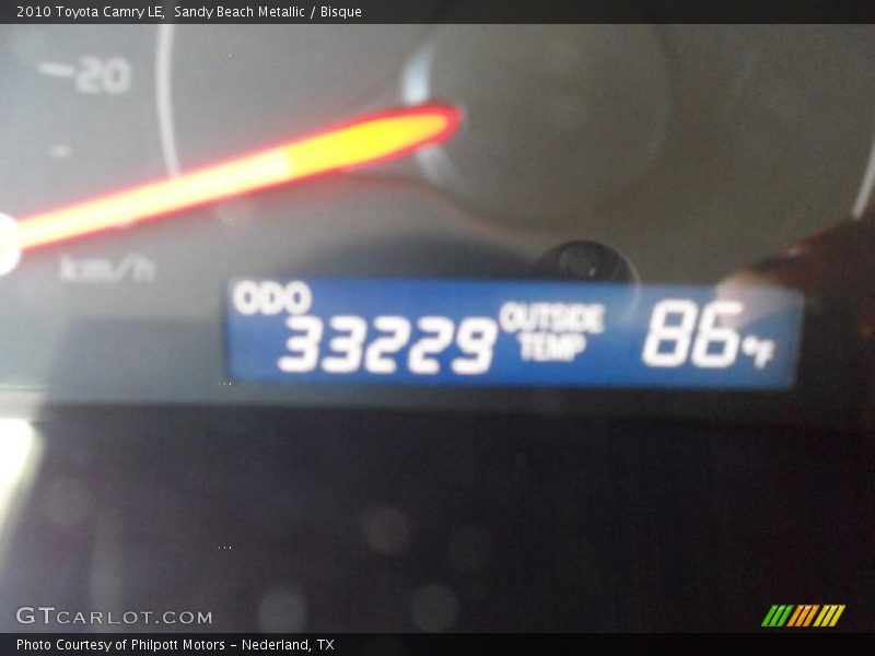 Sandy Beach Metallic / Bisque 2010 Toyota Camry LE