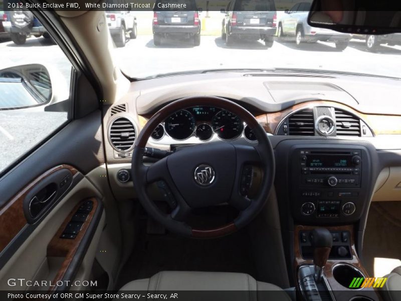 White Diamond Tricoat / Cashmere 2012 Buick Enclave FWD