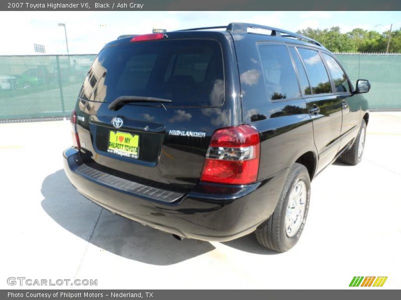 Black / Ash Gray 2007 Toyota Highlander V6