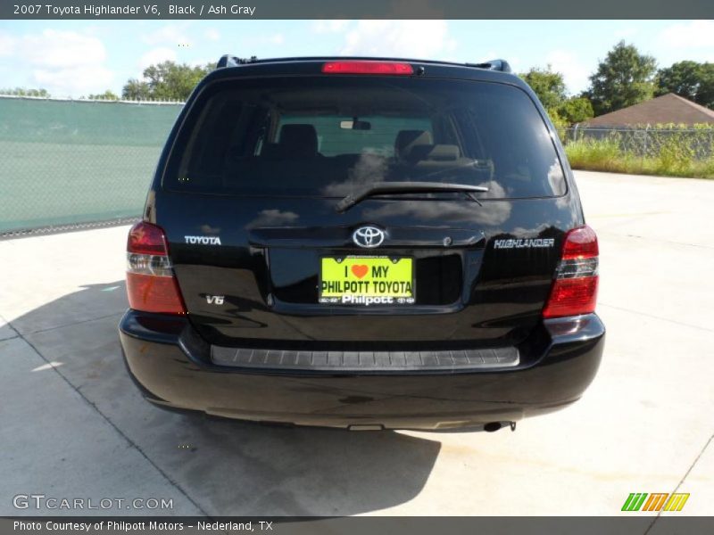 Black / Ash Gray 2007 Toyota Highlander V6
