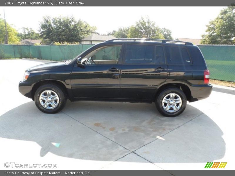 Black / Ash Gray 2007 Toyota Highlander V6