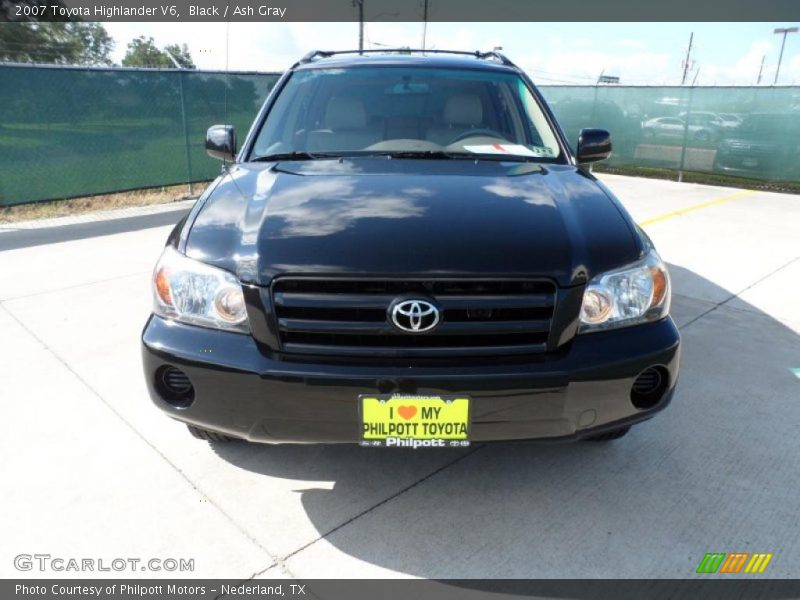 Black / Ash Gray 2007 Toyota Highlander V6