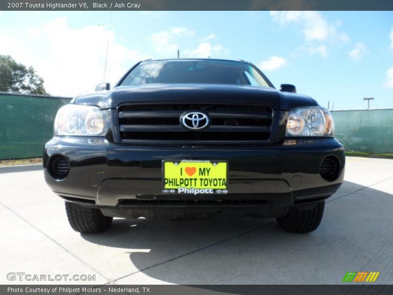 Black / Ash Gray 2007 Toyota Highlander V6
