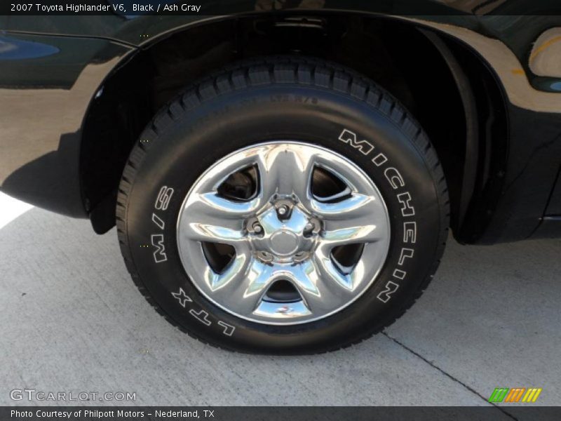 Black / Ash Gray 2007 Toyota Highlander V6