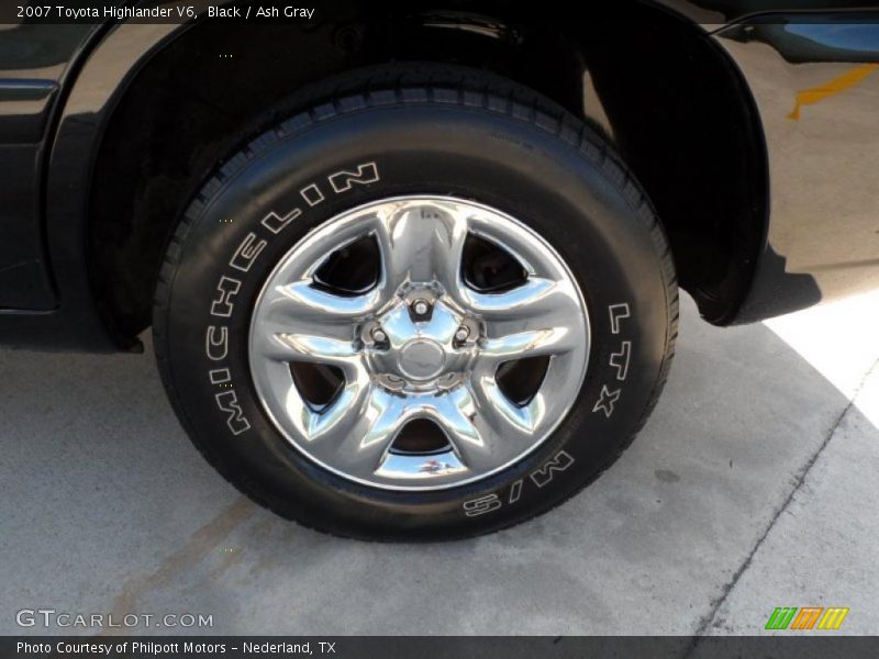 Black / Ash Gray 2007 Toyota Highlander V6