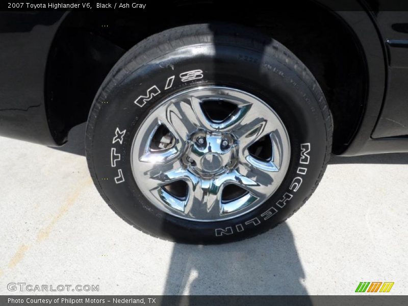 Black / Ash Gray 2007 Toyota Highlander V6