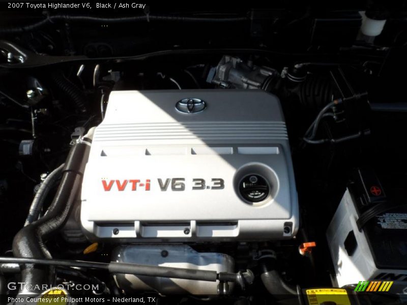 Black / Ash Gray 2007 Toyota Highlander V6