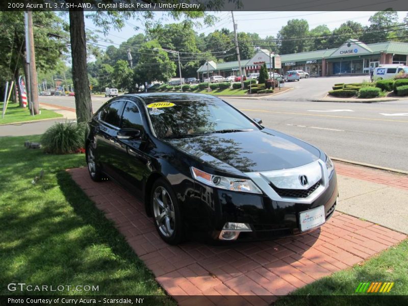 Crystal Black Pearl / Umber/Ebony 2009 Acura TL 3.7 SH-AWD