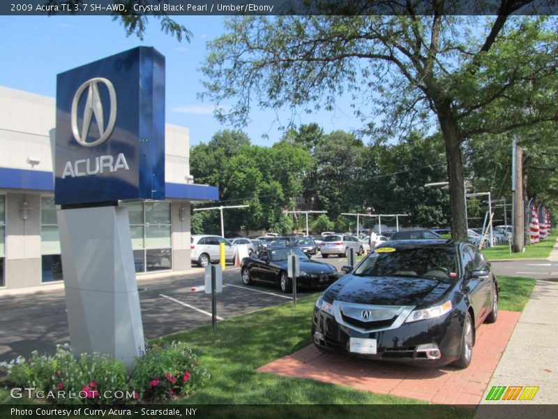 Crystal Black Pearl / Umber/Ebony 2009 Acura TL 3.7 SH-AWD