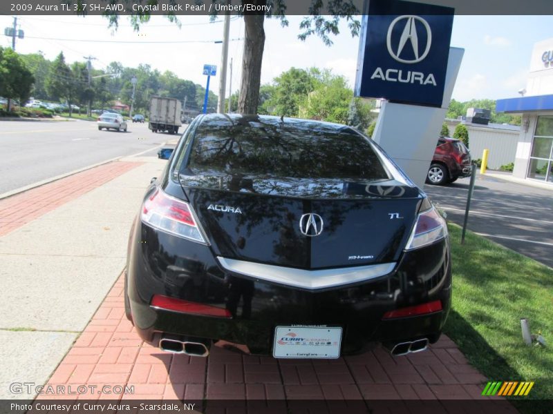 Crystal Black Pearl / Umber/Ebony 2009 Acura TL 3.7 SH-AWD