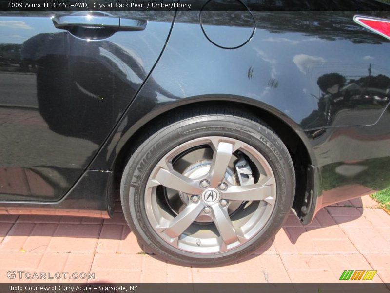 Crystal Black Pearl / Umber/Ebony 2009 Acura TL 3.7 SH-AWD