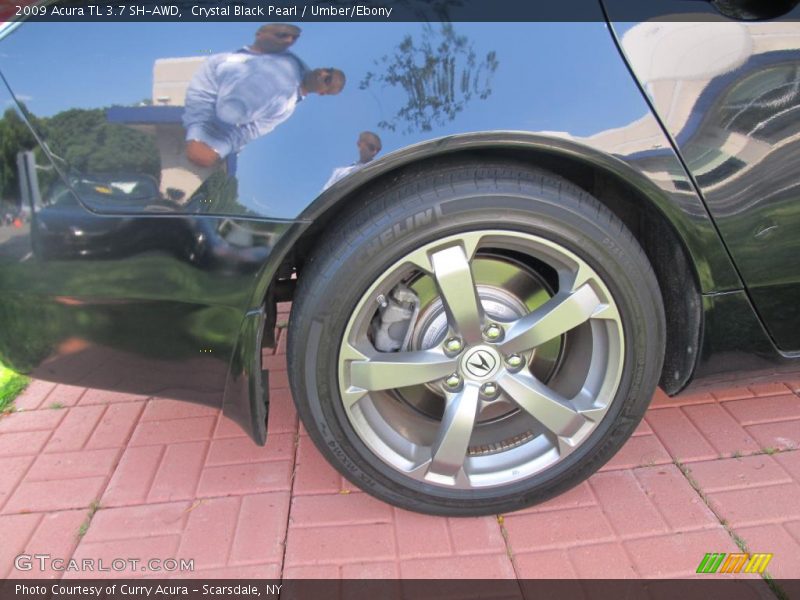 Crystal Black Pearl / Umber/Ebony 2009 Acura TL 3.7 SH-AWD