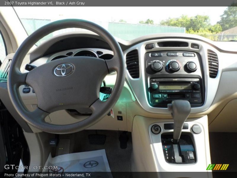 Black / Ash Gray 2007 Toyota Highlander V6