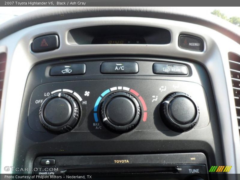 Black / Ash Gray 2007 Toyota Highlander V6