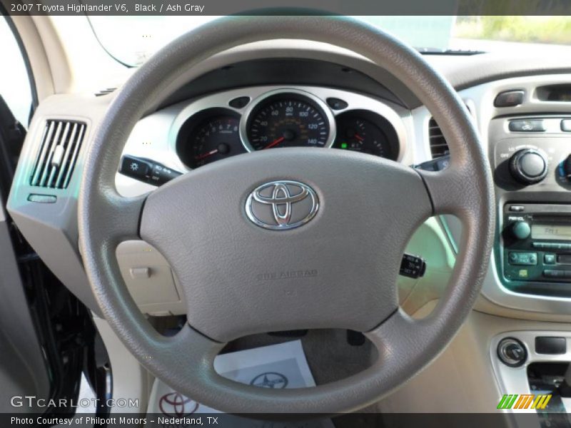 Black / Ash Gray 2007 Toyota Highlander V6