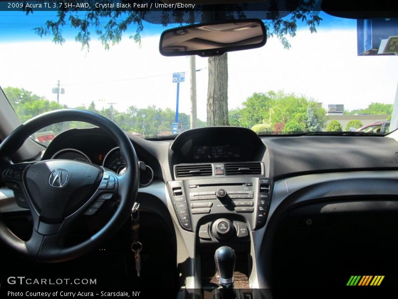 Crystal Black Pearl / Umber/Ebony 2009 Acura TL 3.7 SH-AWD
