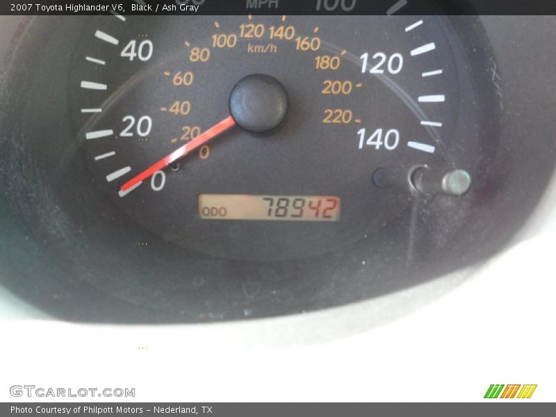 Black / Ash Gray 2007 Toyota Highlander V6