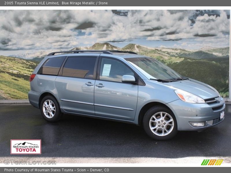 Blue Mirage Metallic / Stone 2005 Toyota Sienna XLE Limited