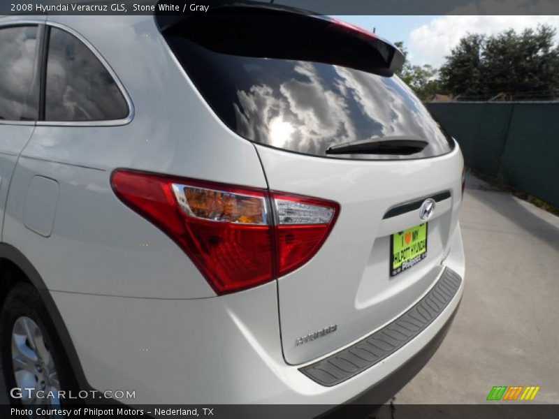 Stone White / Gray 2008 Hyundai Veracruz GLS