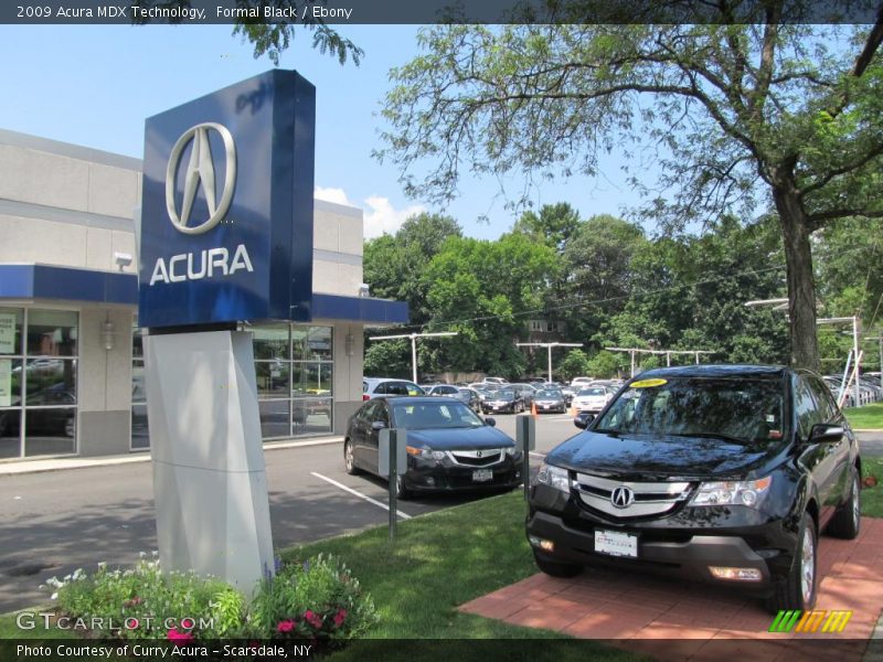 Formal Black / Ebony 2009 Acura MDX Technology