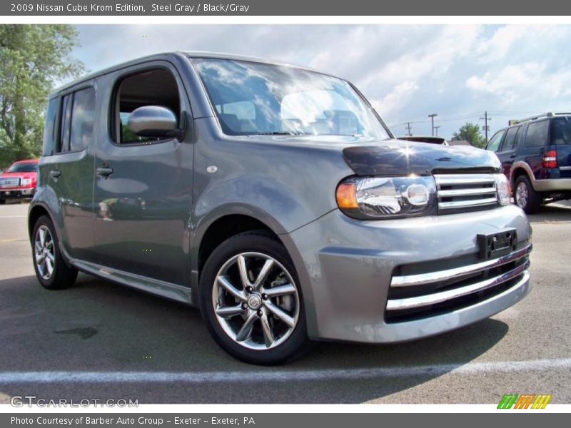 Steel Gray / Black/Gray 2009 Nissan Cube Krom Edition