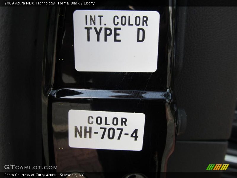 Formal Black / Ebony 2009 Acura MDX Technology