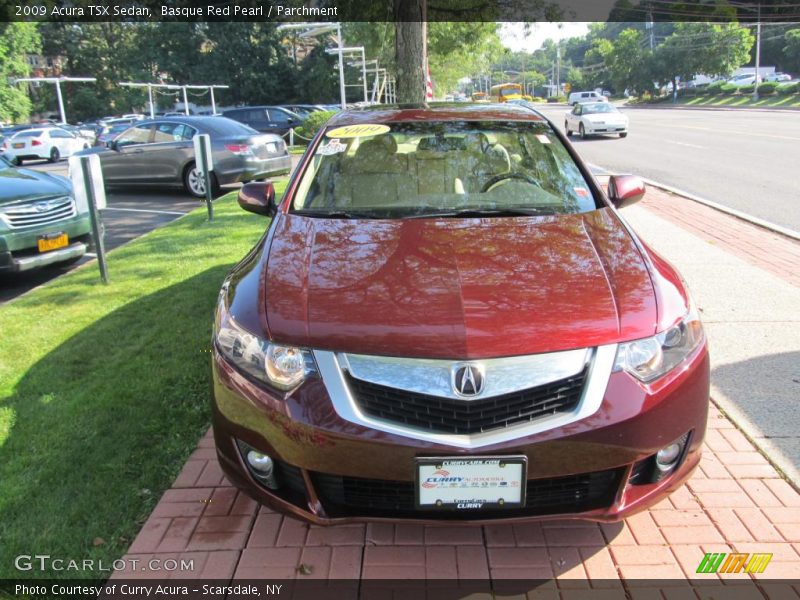 Basque Red Pearl / Parchment 2009 Acura TSX Sedan