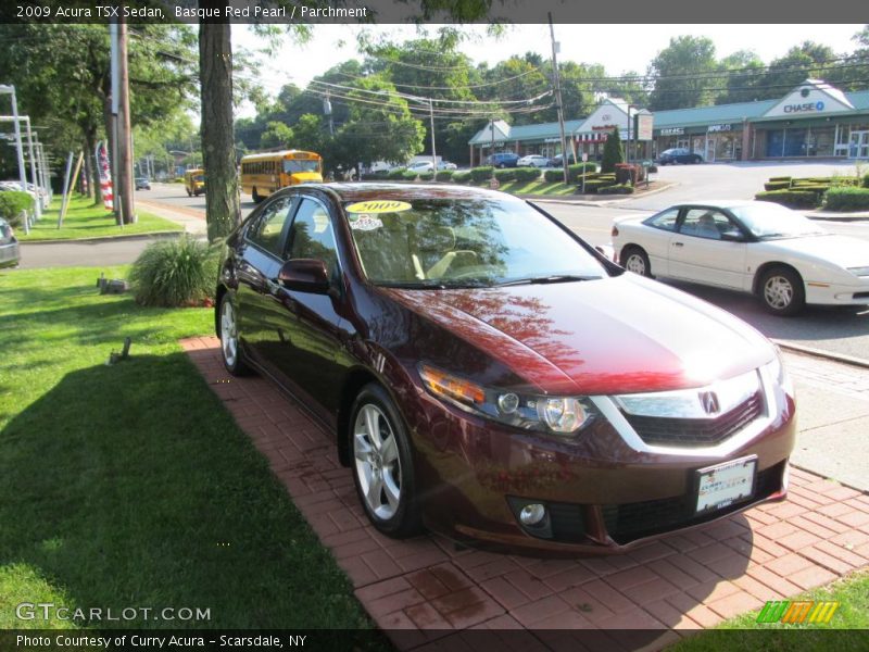 Basque Red Pearl / Parchment 2009 Acura TSX Sedan