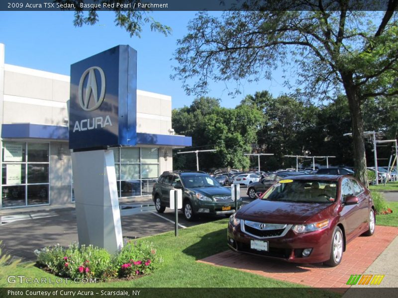 Basque Red Pearl / Parchment 2009 Acura TSX Sedan