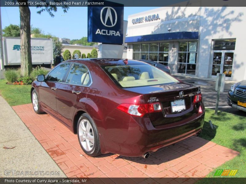 Basque Red Pearl / Parchment 2009 Acura TSX Sedan
