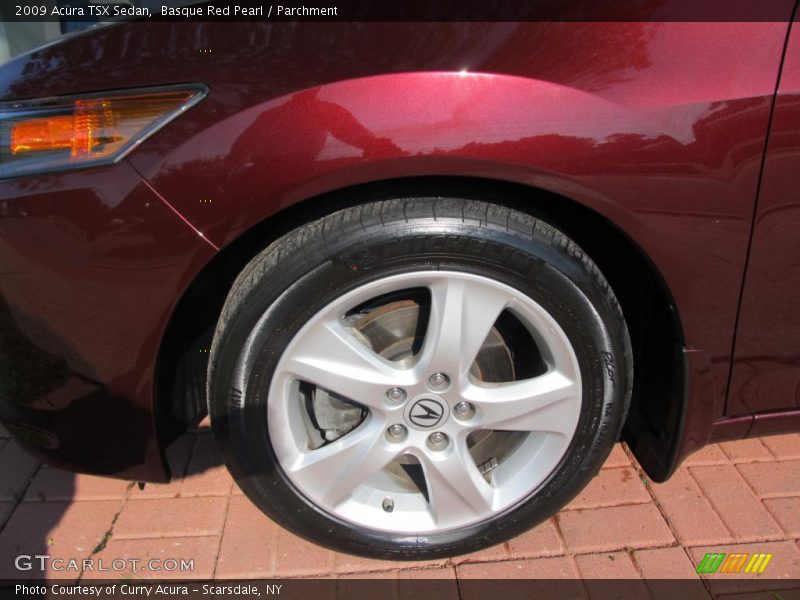 Basque Red Pearl / Parchment 2009 Acura TSX Sedan