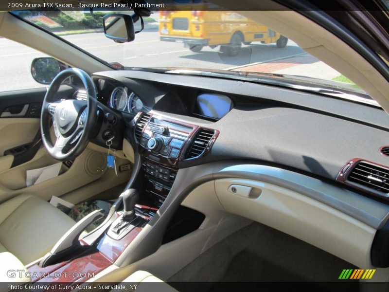 Basque Red Pearl / Parchment 2009 Acura TSX Sedan