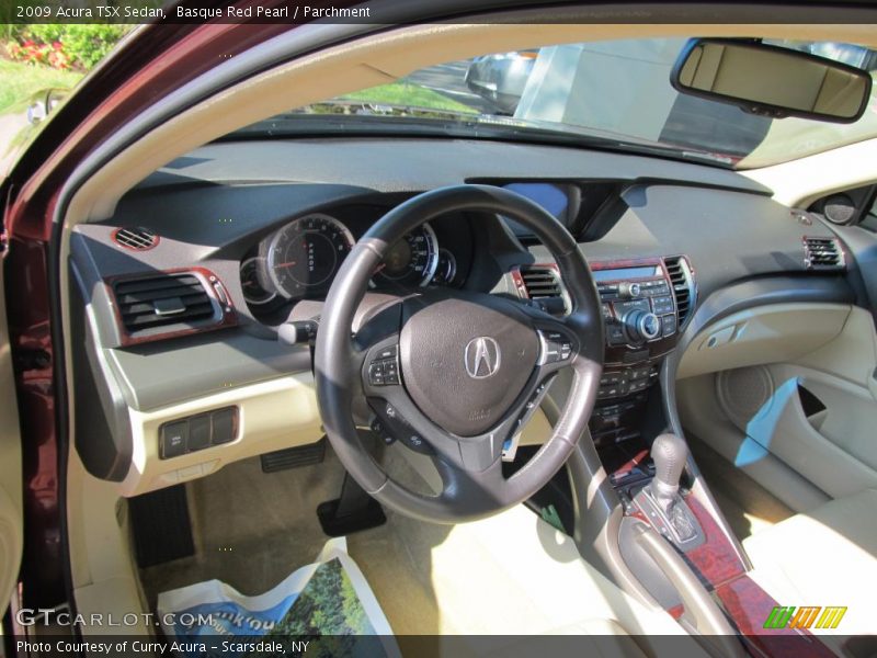 Basque Red Pearl / Parchment 2009 Acura TSX Sedan