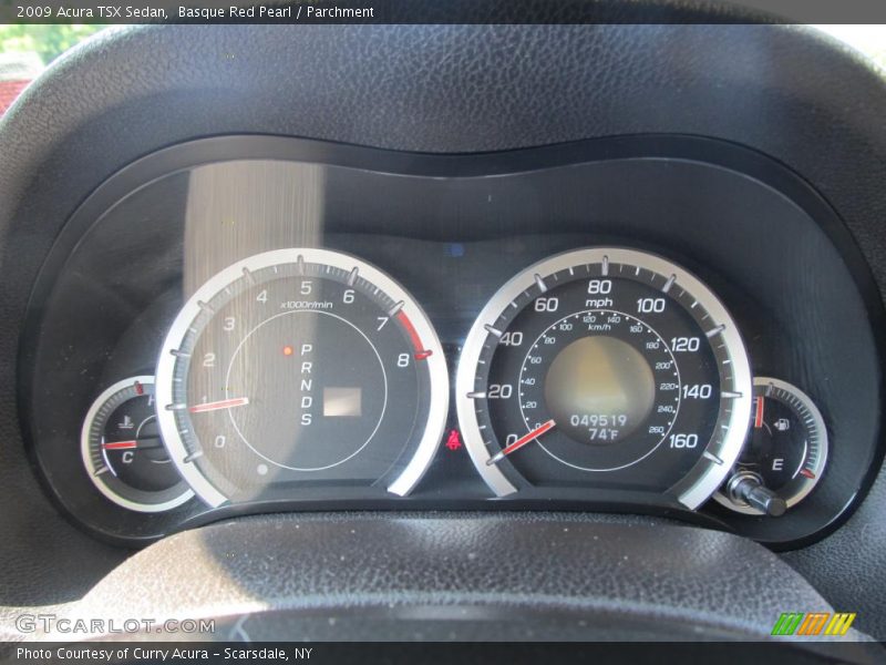 Basque Red Pearl / Parchment 2009 Acura TSX Sedan
