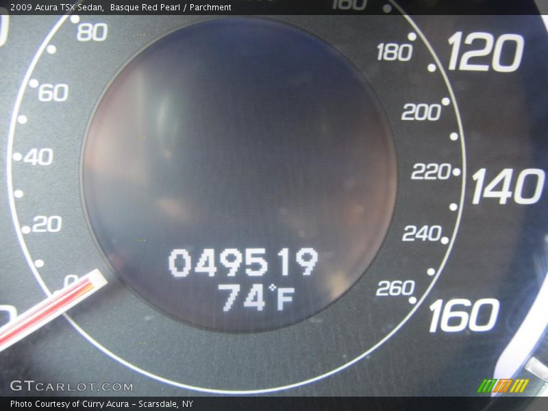 Basque Red Pearl / Parchment 2009 Acura TSX Sedan
