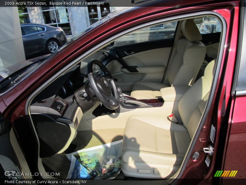 Basque Red Pearl / Parchment 2009 Acura TSX Sedan