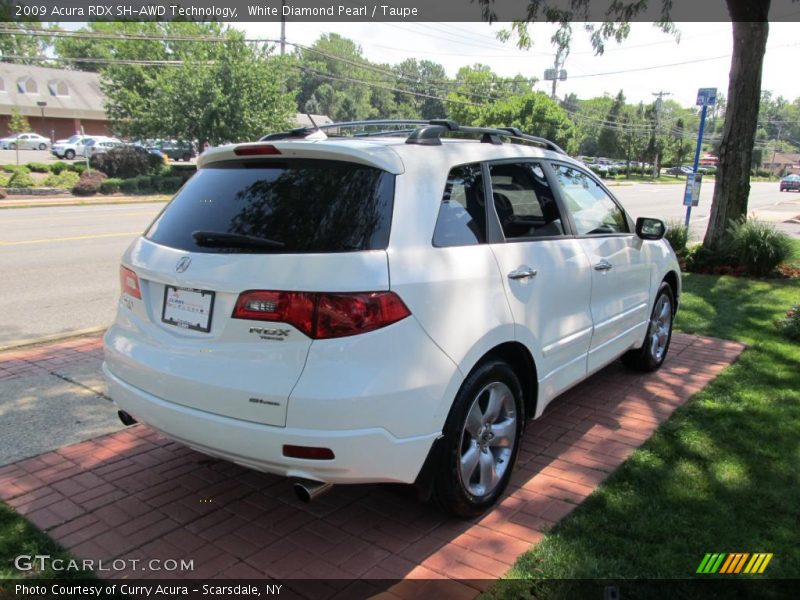 White Diamond Pearl / Taupe 2009 Acura RDX SH-AWD Technology