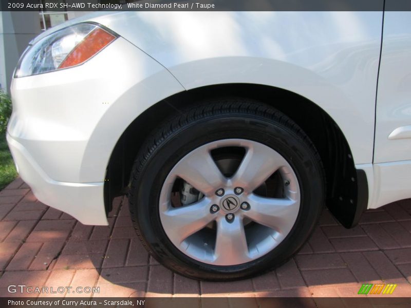 White Diamond Pearl / Taupe 2009 Acura RDX SH-AWD Technology