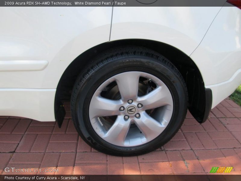 White Diamond Pearl / Taupe 2009 Acura RDX SH-AWD Technology