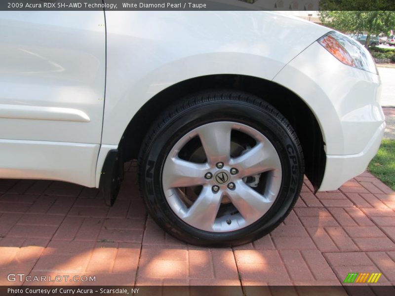 White Diamond Pearl / Taupe 2009 Acura RDX SH-AWD Technology