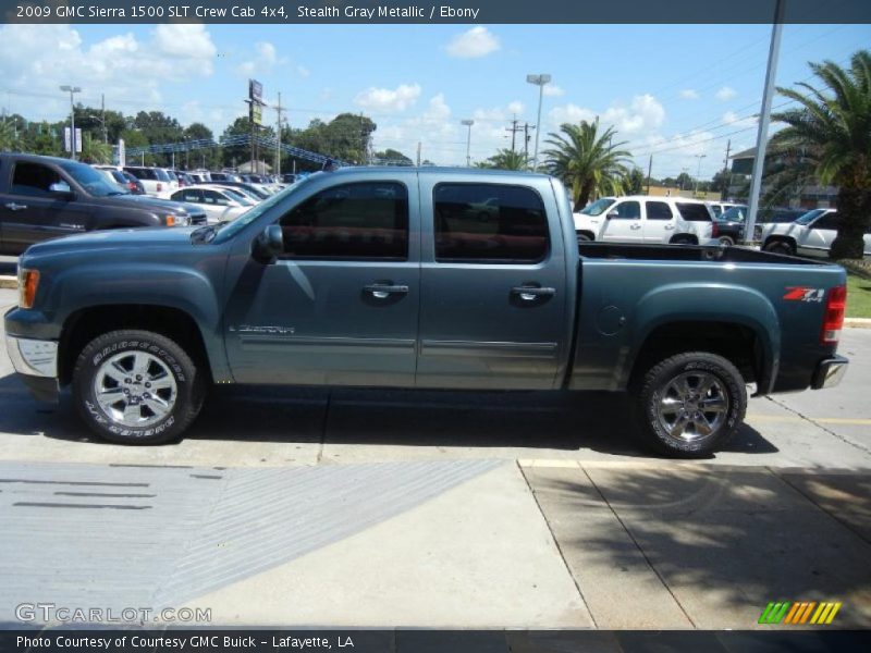 Stealth Gray Metallic / Ebony 2009 GMC Sierra 1500 SLT Crew Cab 4x4