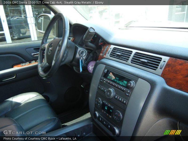 Stealth Gray Metallic / Ebony 2009 GMC Sierra 1500 SLT Crew Cab 4x4